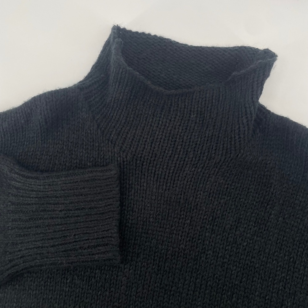 Sanctuary‎ Sweater Women 2X Black Mock Neck Oversized Knit Tunic NWT